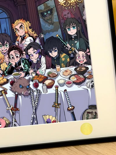 【週邊】星空工作室－鬼滅之刃 鬼滅最後的晚餐 裝飾畫4