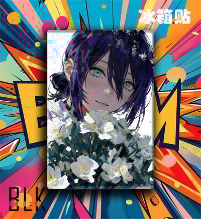 【週邊】巴洛克－鏈鋸人 油畫風蕾塞 裝飾畫&冰箱貼5