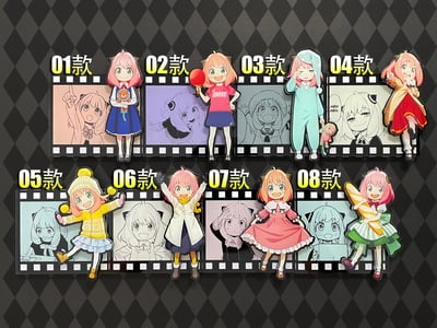 【週邊】萌萌匠-間諜過家家阿尼亞組合冰箱貼10