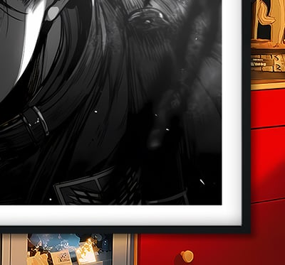 【週邊】巴洛克－進擊的巨人 兵長利威爾 裝飾畫&冰箱貼3