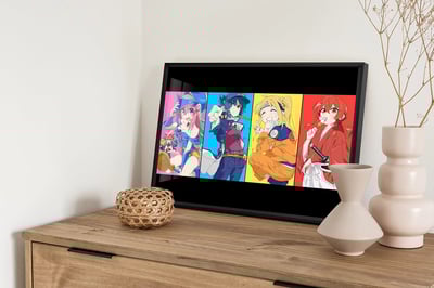 【週邊】千鳥社-孤獨搖滾cosplay後藤山田涼喜多鬱代虹夏裝飾畫4