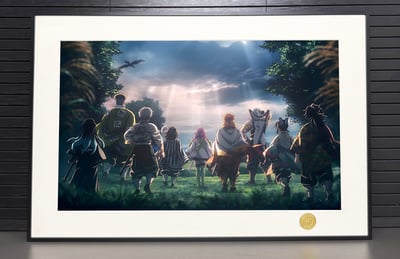 【週邊】H2工作室－鬼滅之刃 背影九柱 裝飾畫2