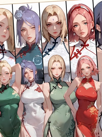 【週邊】星空工作室－火影忍者 火影女團 裝飾畫3