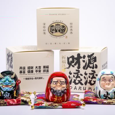 【原創授權】田也工作室-祈福達摩蛋（海外現貨）11
