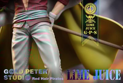 【海賊王】GP Studio GOLD PETER STUDIO-四皇紅髮海賊團 第四款 萊姆瓊斯7