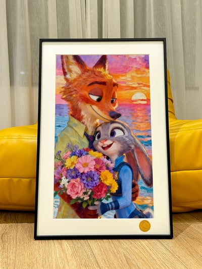 【週邊】星空工作室－動物方程式 炫彩動物城 裝飾畫1