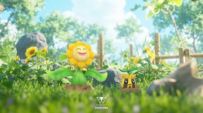 【寶可夢】玩得Wonder studio-向日花怪 樹才怪1