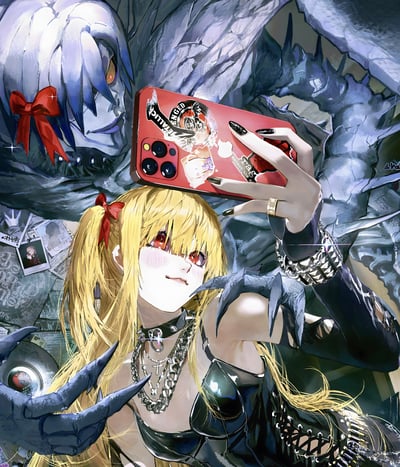 【週邊】H2工作室-彌海砂 雷姆死亡筆記Death Note夜神月L動畫二次元裝飾畫3