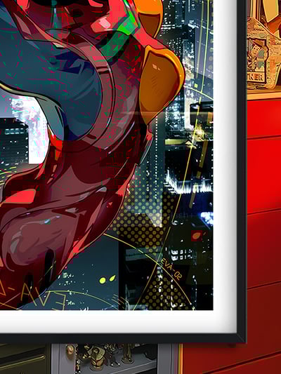 【週邊】巴洛克－新世紀福音戰士 城市明日香 裝飾畫&冰箱貼3