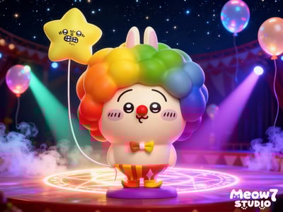 【吉伊卡哇】喵奇妙妙屋 Meow7studio－彩色小丑烏薩奇3