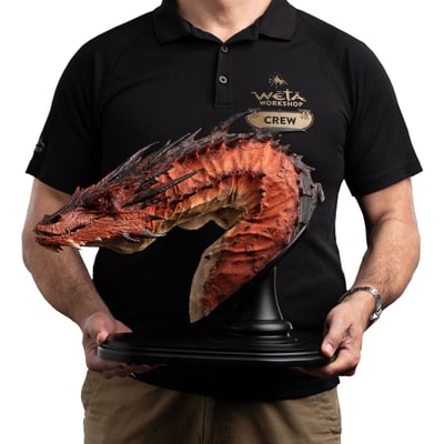 【正版授權】WETA Workshop－霍比特人 Smaug 史矛革 半身像 原色版 87-02-0145212