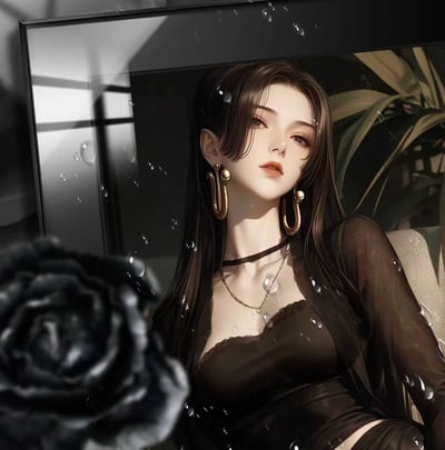 【週邊】阿喵畫社－墨紗韻 女帝 裝飾畫5