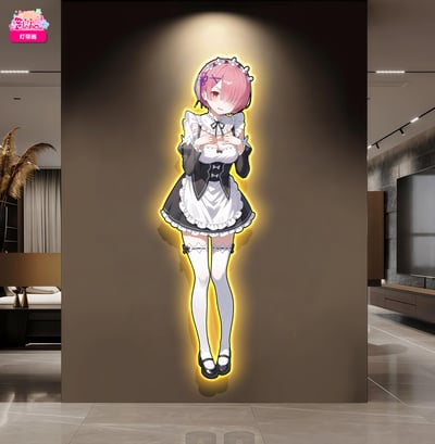 【週邊】阿喵畫社－Re:從零開始的異世界生活 異世界拉姆 1:1 燈帶畫4