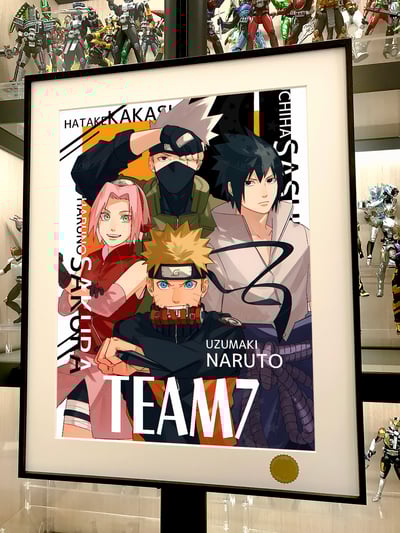 【週邊】星空工作室－火影忍者 Team 7 裝飾畫2