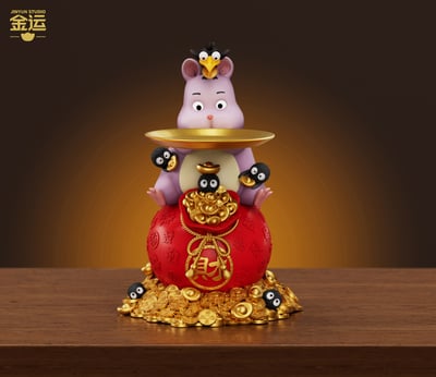 【宮崎駿】金運-studio－福袋坊寶寶 托盤擺件2