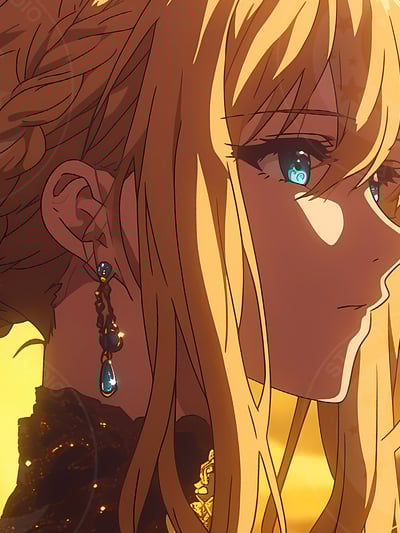 【週邊】星空工作室－紫羅蘭永恆花園 金光薇爾莉特 裝飾畫3