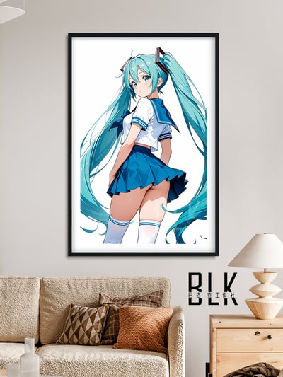 【週邊】巴洛克－水手服初音 裝飾畫 & 冰箱貼4