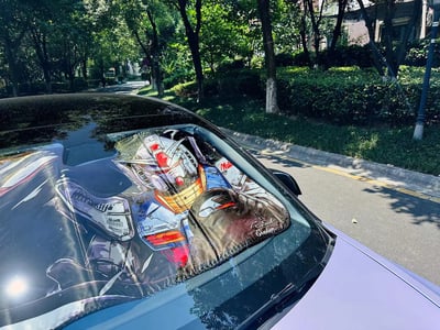 【週邊】千鳥社-汽車遮陽前擋風玻璃隔熱高達Gundam札古二次元防曬2