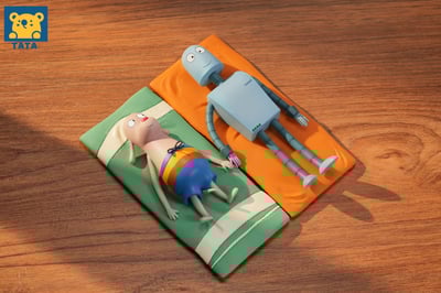 【再見機器人】tata工作室-機器人之夢 冰箱貼 泡麵壓1