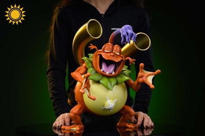 【數碼寶貝】太陽模玩-怪蛙皇 魔音拳3