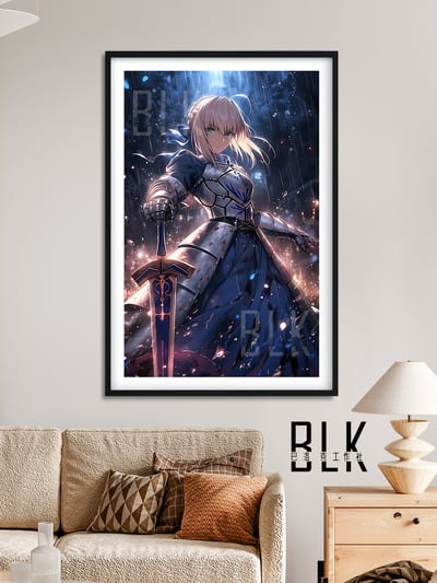 【週邊】巴洛克－Fate/stay night 雨中saber 裝飾畫&冰箱貼4
