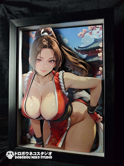 【週邊】泥棒貓工作室-不知火舞 立體裝飾畫4