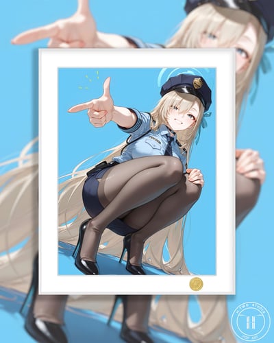 【週邊】H2工作室－蔚藍檔案 制服 一之瀨明日奈 裝飾畫1