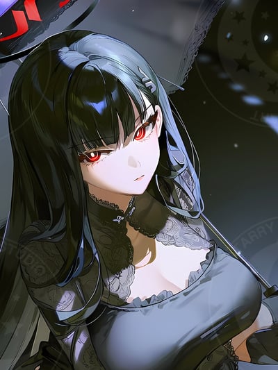 【週邊】星空工作室－蔚藍檔案 黑衣莉音 裝飾畫3