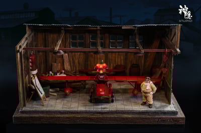 【宮崎駿】神隱工作室-剪影瞬間系列 紅豬王牌飛行員波魯克1