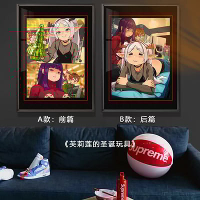 【週邊】千鳥社-葬送的芙莉蓮Frieren聖誕節菲倫肥倫裝飾畫6