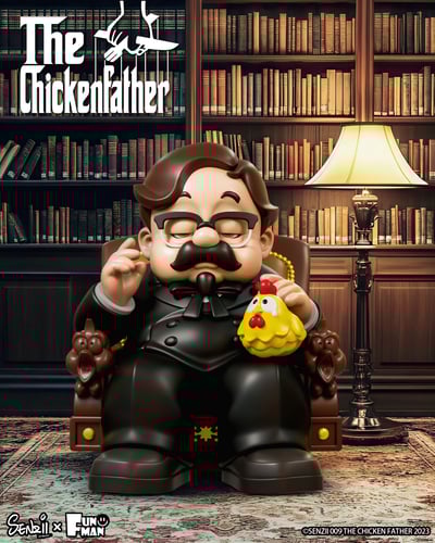 【惡搞小物】SENZII千紙 x Chicken Father-炸雞教父 The chicken Father1