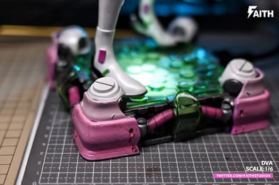 【鬥陣特攻】Faith Studio-輕雕像系列 第一彈 遊戲女孩 守望先鋒Dva6