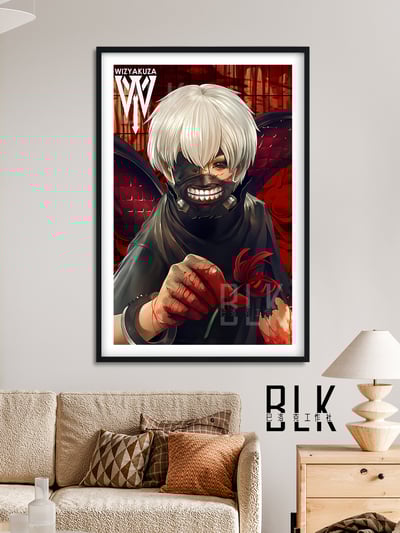 【週邊】巴洛克－東京喰種 彼岸花金木研 裝飾畫&冰箱貼4