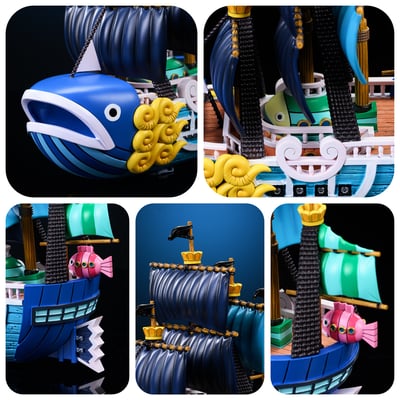 【海賊王】M4工作室-全員船系列 第三十二彈 魚人海盜船 太陽海賊船3