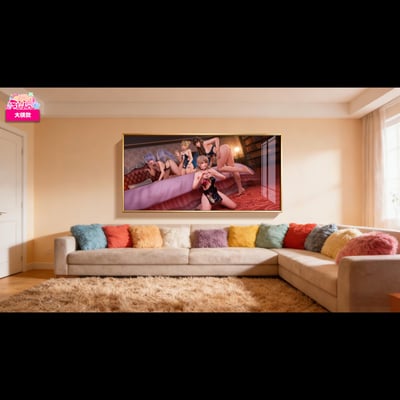 【週邊】阿喵畫社－酒紅綺夢 死或生姐妹花 裝飾畫4