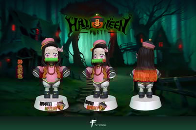 【鬼滅之刃】FIT STUDIO-禰豆子 萬聖節Q版3