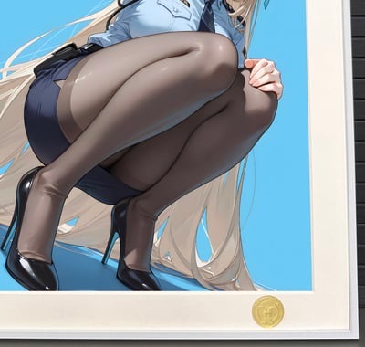 【週邊】H2工作室－蔚藍檔案 制服 一之瀨明日奈 裝飾畫4