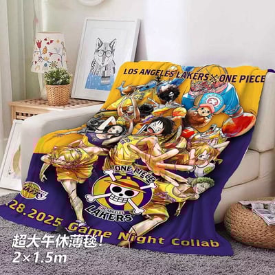 【週邊】千鳥社-草帽團湖人隊合照海賊王路飛索隆午睡毯地毯裝飾畫4