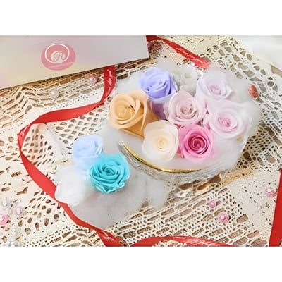 2-3偏3CM玫瑰❁素色 33色❁1