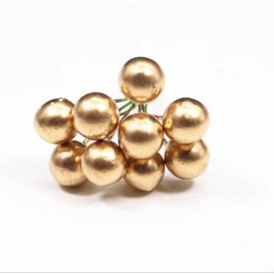 聖誕裝飾品/真松花仿松針紅果/漿果3