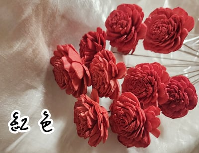 4-5cm太陽玫瑰索拉花帶花藝鐵絲12