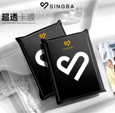 SINGBA 平口卡膜 清透版 58*88mm 50入1