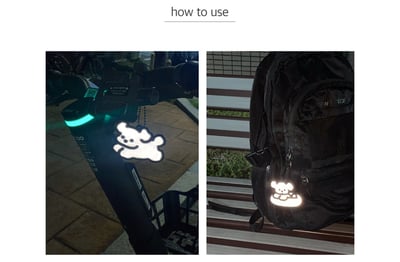 [預購1月] 韓國 pvc 反光吊飾 飛耳小狗2