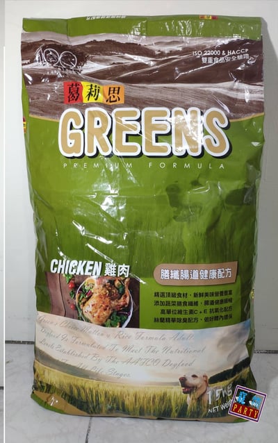 [葛莉思GREENS] 犬食-雞肉15kg(大包裝)6