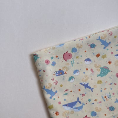 【 選布 】黃底海底世界（日本加價布款）371