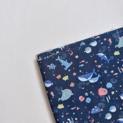 【 選布 】深藍海底世界（日本加價布款）251