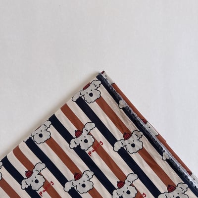 【 選布 】深咖條紋狗1