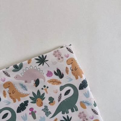 【 選布 】粉底微笑恐龍1