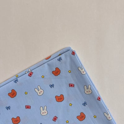 【 選布 】天空藍熊兔1