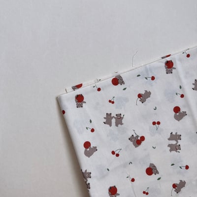 【 選布 】櫻桃小熊 081